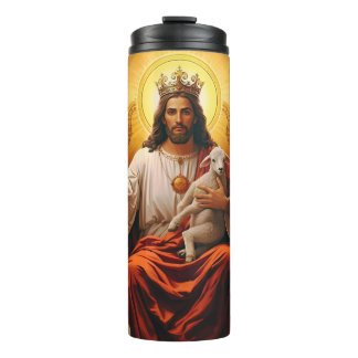 Jesus im Himmelreich Thermal Tumbler Thermosbecher
