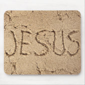 Jesus im Sand Mousepad (Vorne)