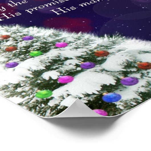 Jesus im Schnee Poster (Ecke)