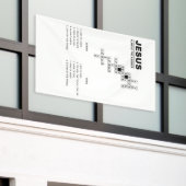 Jesus, immer die Antwort auf das Christliche Glaub Banner (Äußeres Gebäude)