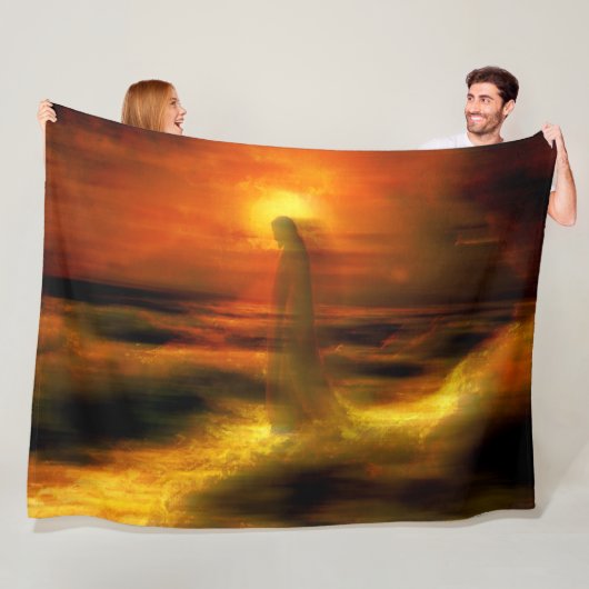 JESUS in den KLOUDS Fleecedecke (Beispiel)