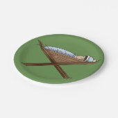 Jesus in den Tellern des Magazins Pappteller (Schrägansicht)