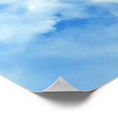 Jesus in den Wolken Poster (Ecke)