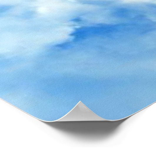 Jesus in den Wolken Poster (Ecke)