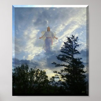 Jesus in den Wolken Poster