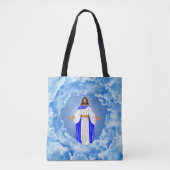 Jesus in den Wolken Tasche (Vorderseite)