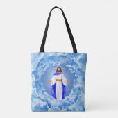 Jesus in den Wolken Tasche (Rückseite)