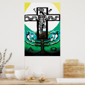 Jesus in der Eucharistin Poster (Küche)