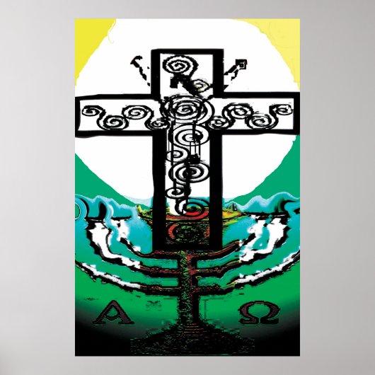 Jesus in der Eucharistin Poster (Vorne)