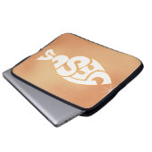 "Jesus" in der Fische Gestalten Christliche Pastet Laptopschutzhülle (Vorne Knopf)