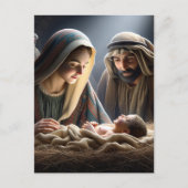 Jesus in der Gefahr | Weihnachten Postkarte (Vorderseite)