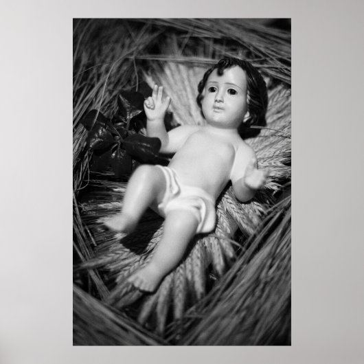 Jesus in der Krippe Poster (Vorne)