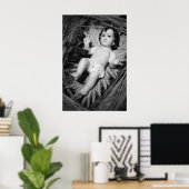 Jesus in der Krippe Poster (Heimbüro)
