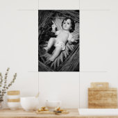 Jesus in der Krippe Poster (Küche)