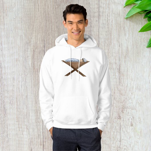 Jesus in der Manger Mens Hoodie