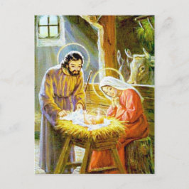 Jesus in der Wut Weihnachtskrippe Feiertagspostkarte