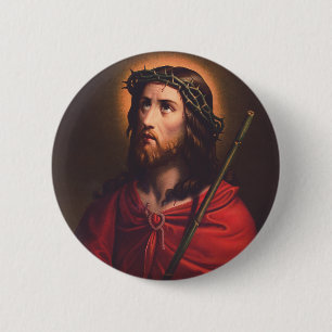 Jesus in Dornenkronen Button