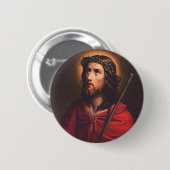 Jesus in Dornenkronen Button (Vorne & Hinten)
