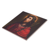 Jesus in Dornenkronen Fliese (Seite)