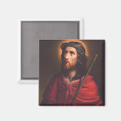 Jesus in Dornenkronen Magnet (Vorderseite/Rückseite)