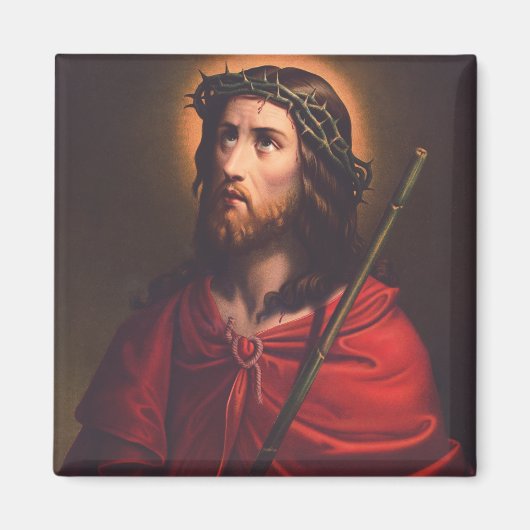 Jesus in Dornenkronen Magnet (Vorne)