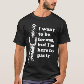 Jesus in einem Tuxedo - formal aber hier zum Party T-Shirt