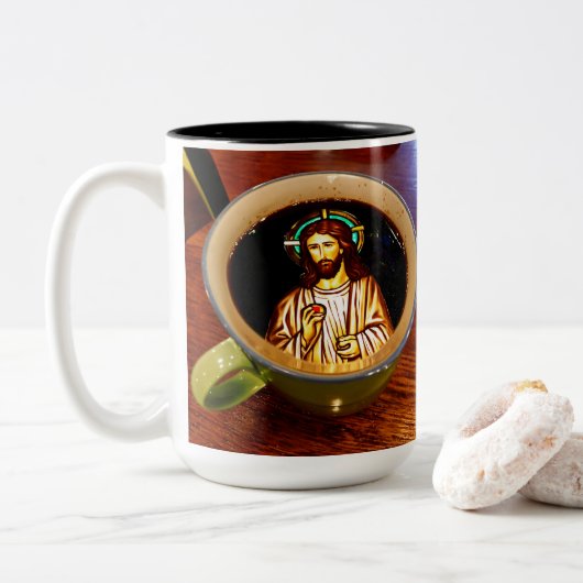 Jesus in einer Tasse (Mit Donut)