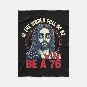 Jesus in einer Welt voller 67 sei 76 Jesus 6 7 Mem Fleecedecke