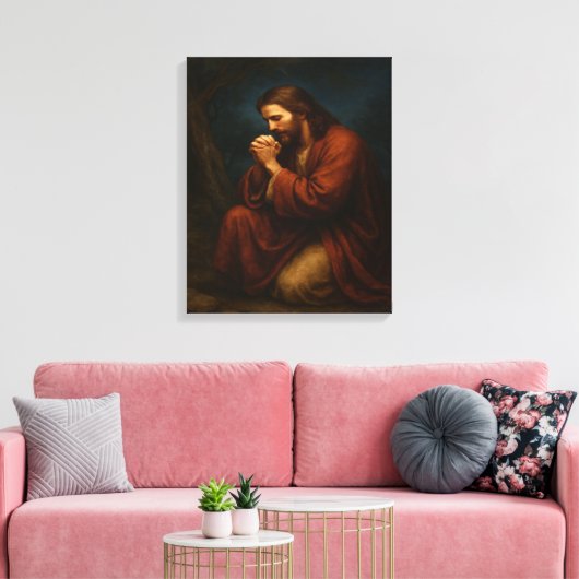 Jesus in Gethsemane™ LDS Leinwand Mauer Kunst (Insitu (Wohnzimmer))