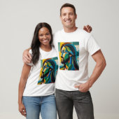 Jesus in green cubism 6 T-Shirt (Unisex)