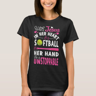 Jesus in ihrem Herzen weiche Hand Lustiger Krug Ge T-Shirt