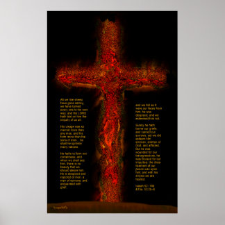 Jesus in Isaiah 53 Poster