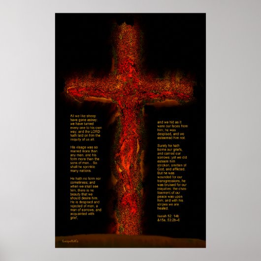 Jesus in Isaiah 53 Poster (Vorne)