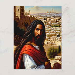 Jesus in Jerusalem Postkarte