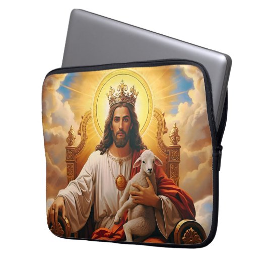 Jesus in Kingdom of Heaven Electronics/Laptop Bag Laptopschutzhülle (Vorderseite Links)