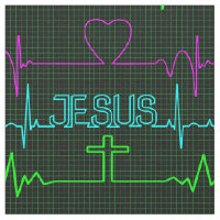 Jesus in meinem Herzen Rhythm-Kardiogramm Ärztlich