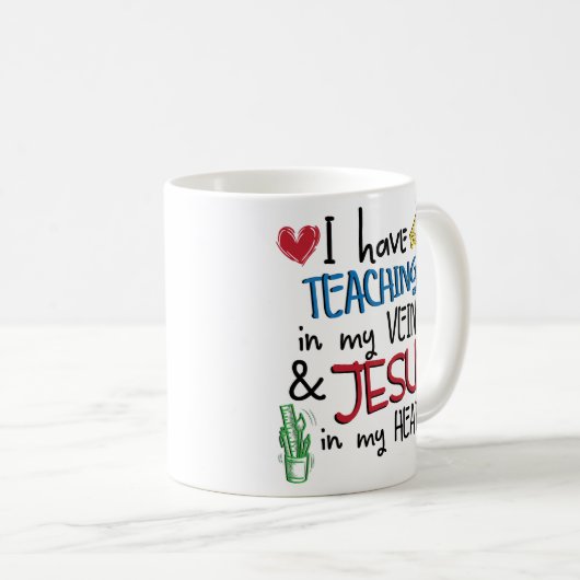 Jesus in meiner Herz-christlichen Kaffeetasse (VorderseiteRechts)