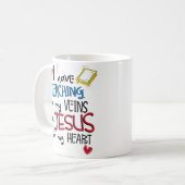 Jesus in meiner Herz-christlichen Kaffeetasse (Vorderseite Links)
