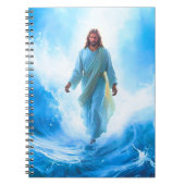 Jesus in Ocean notebook Notizblock (Vorderseite)