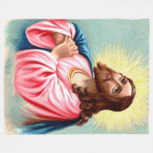 JESUS in PRAYER Fleecedecke (Vorderseite (Horizontal))
