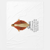 Jesus in Red and White Fleecedecke (Vorderseite)