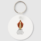 Jesus in Red and White Schlüsselanhänger (Vorderseite)