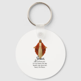 Jesus in Red and White Schlüsselanhänger