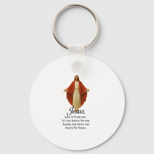 Jesus in Red and White Schlüsselanhänger (Vorderseite)