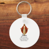 Jesus in Red and White Schlüsselanhänger (Vorderseite)