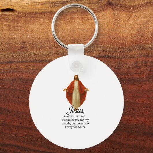 Jesus in Red and White Schlüsselanhänger (Vorderseite)