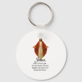 Jesus in Red and White Schlüsselanhänger (Rückseite)