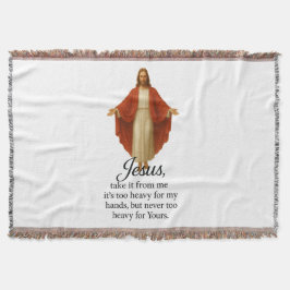 Jesus in Rot und Weiß Decke