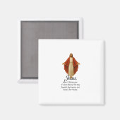 Jesus in Rot und Weiß Magnet (Vorderseite/Rückseite)