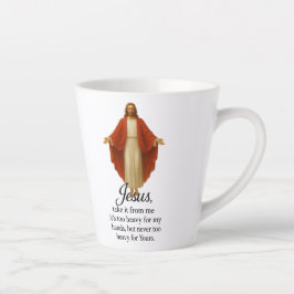Jesus in Rot und Weiß Milchtasse